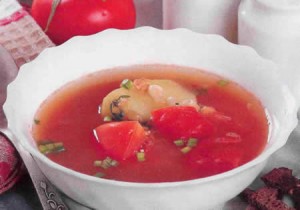 Суп фасолевый с томатами